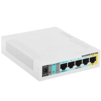Маршрутизатор MikroTik RB951Ui-2HnD Б/У 5 LAN, 100 Мбит/с, 802.11n, USB 2.0, PoE in/out)